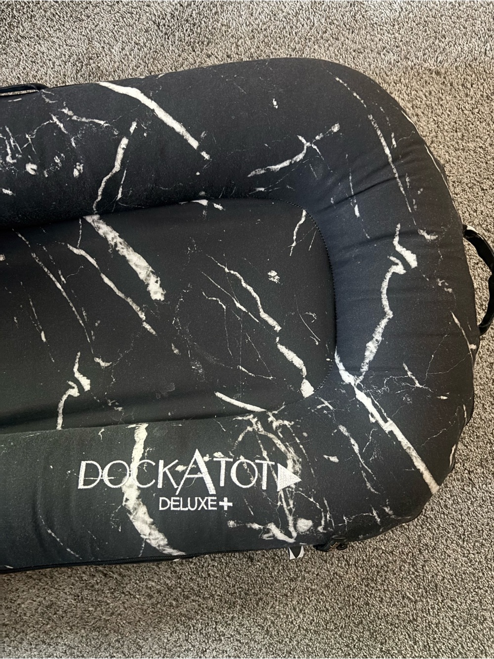 Doc-a-tot Deluxe+ Black Marble Kids Lounger